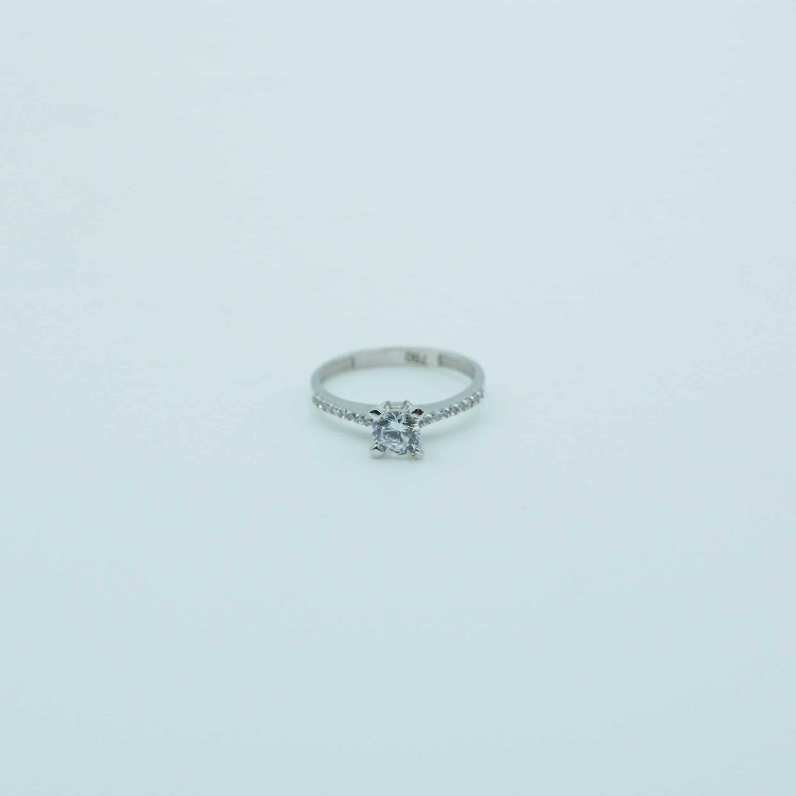 White Gold Engagement Ring - Ave Maria Jewellery