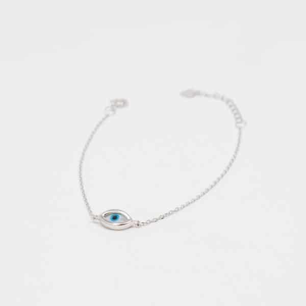 Silver Eye of Horus Bracelet